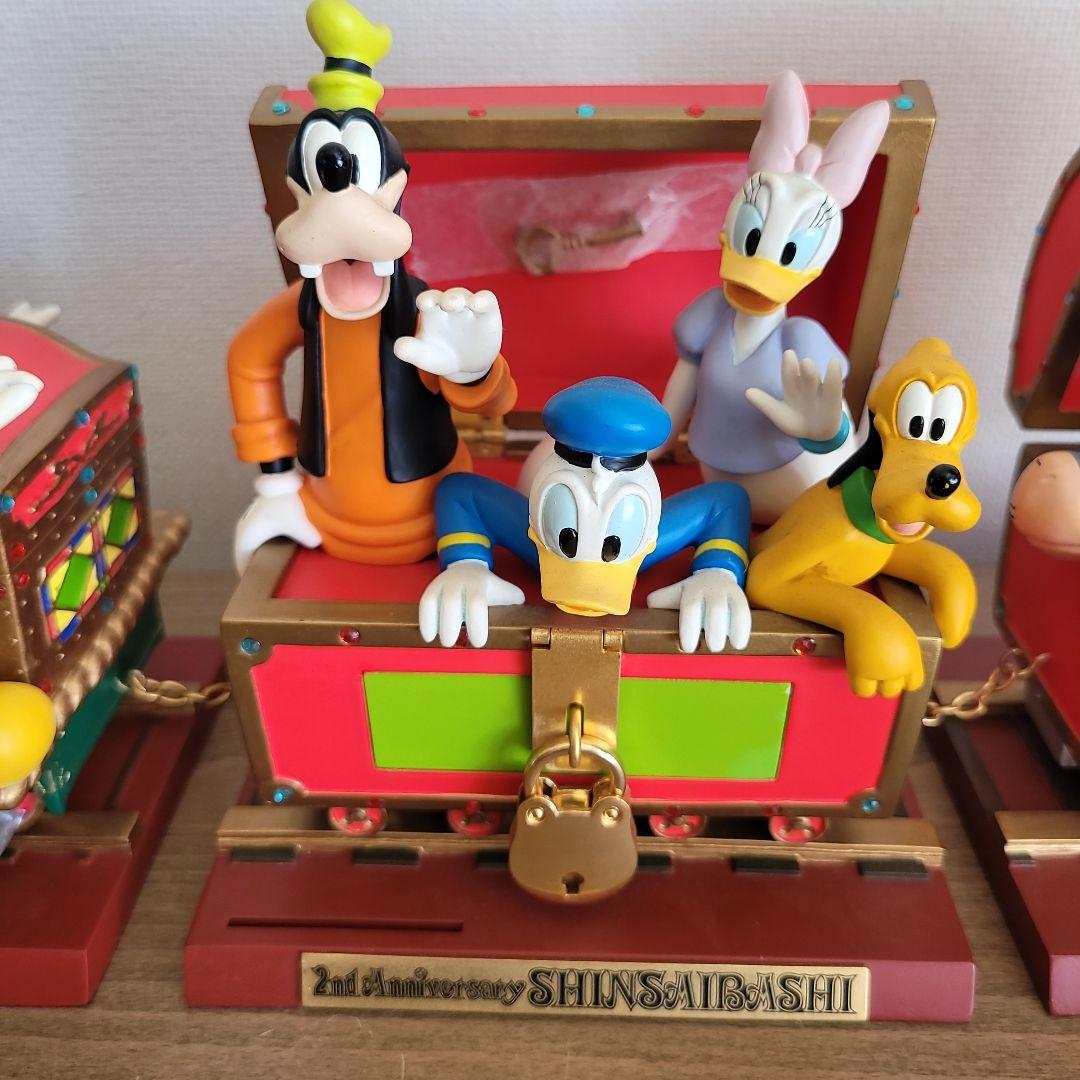 ミッキー ミニー 列車型置物 1st,2nd,3rd Anniversary