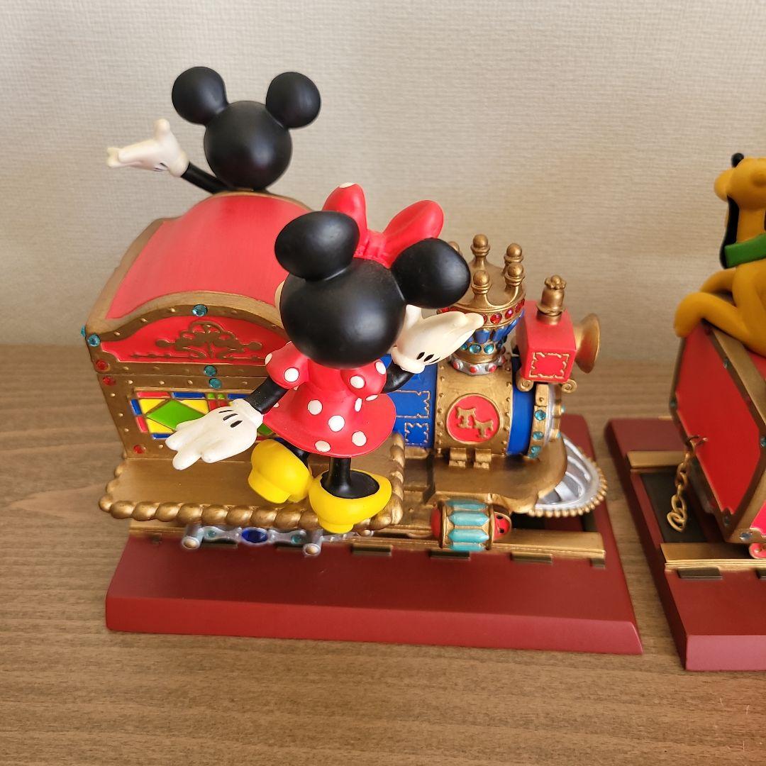 ミッキー ミニー 列車型置物 1st,2nd,3rd Anniversary