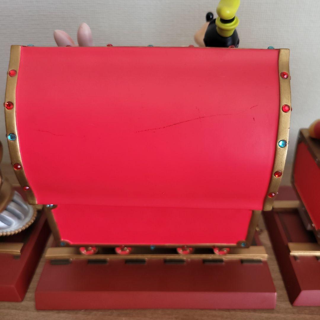 ミッキー ミニー 列車型置物 1st,2nd,3rd Anniversary