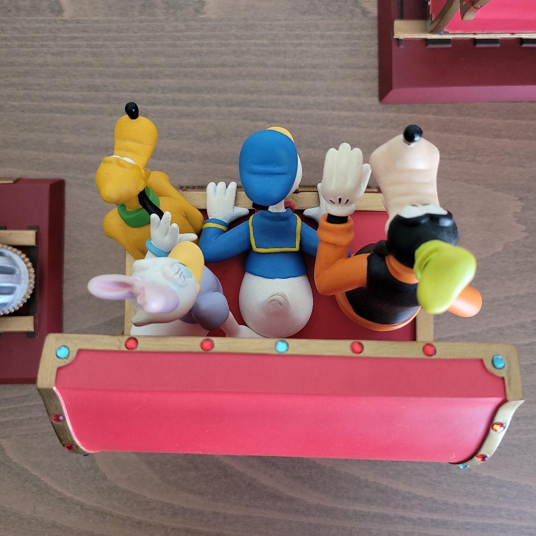 ミッキー ミニー 列車型置物 1st,2nd,3rd Anniversary