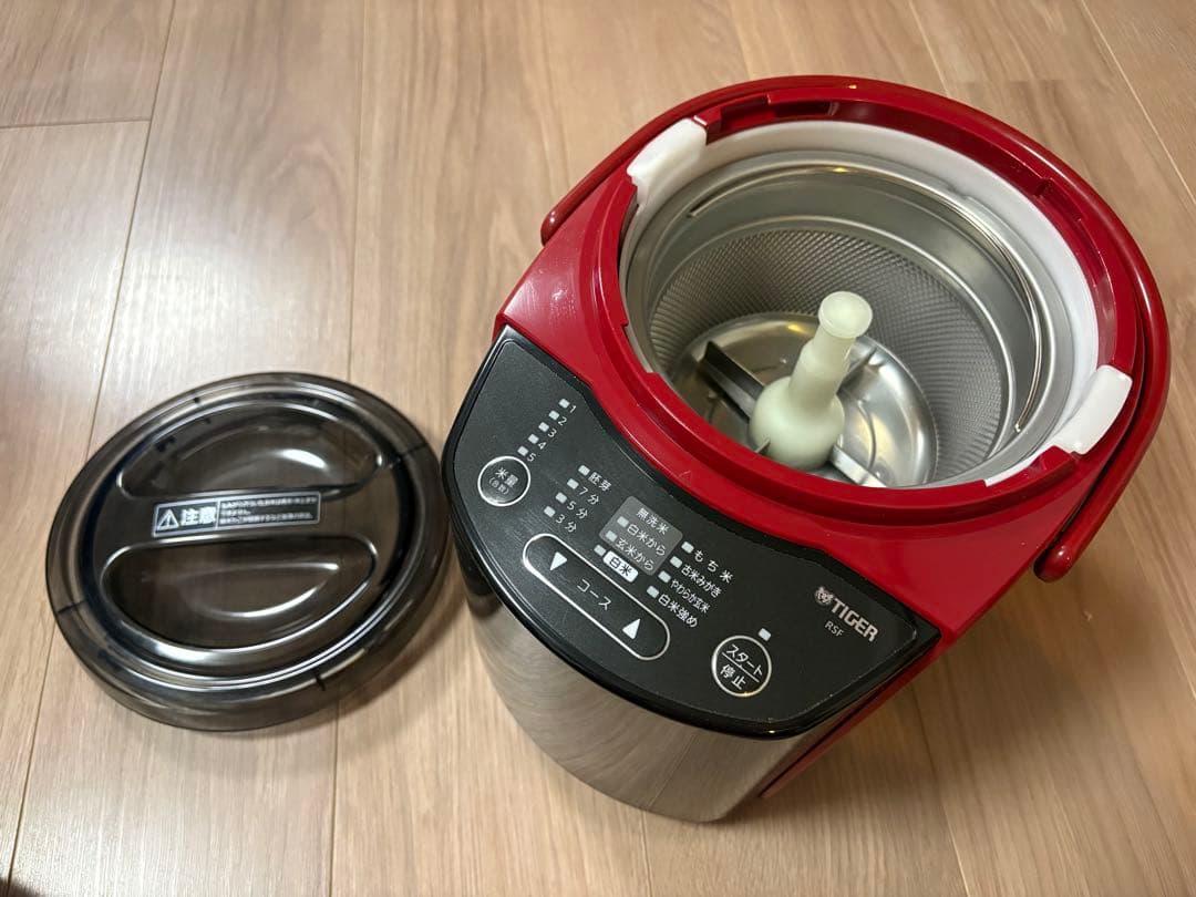 精米器　タイガー　無洗米機能つき￼ つきたて
