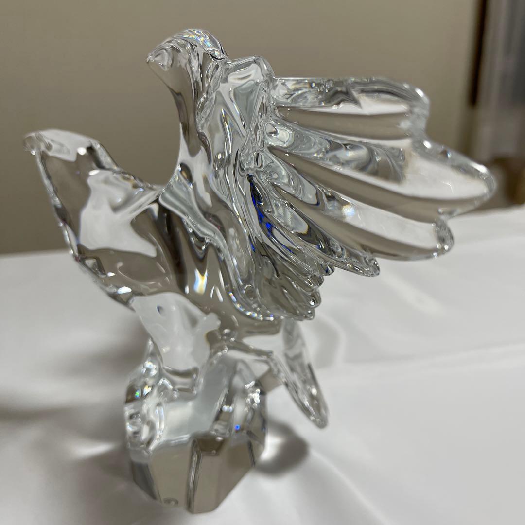 a*o様 【衝撃特価：本日まで！】Baccarat 置物】鷹　躍動感 エレガント