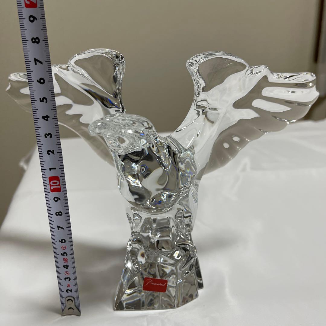 a*o様 【衝撃特価：本日まで！】Baccarat 置物】鷹　躍動感 エレガント
