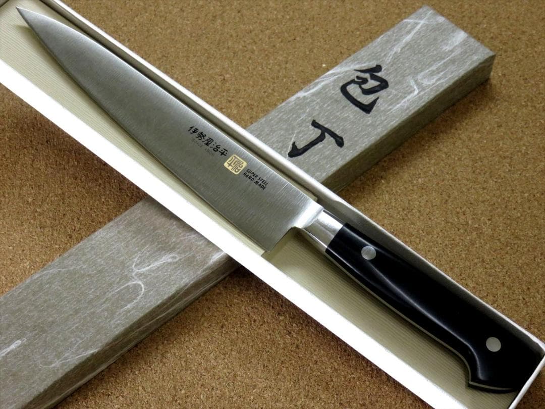 関の刃物 ペティナイフ150mm 伊勢屋治平 口金マイカルタ 小型両刃 果物包丁