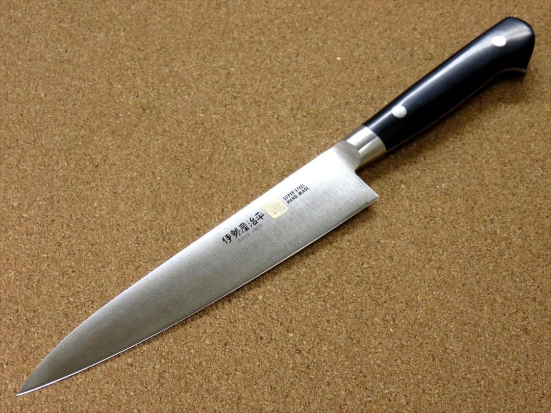 関の刃物 ペティナイフ150mm 伊勢屋治平 口金マイカルタ 小型両刃 果物包丁