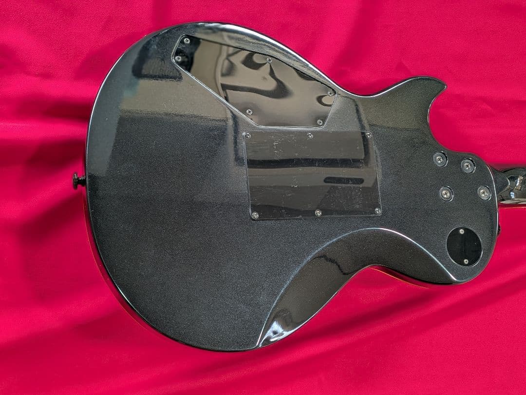 グラスルーツgma黒色レスポールスタイプギターケースアーム付き