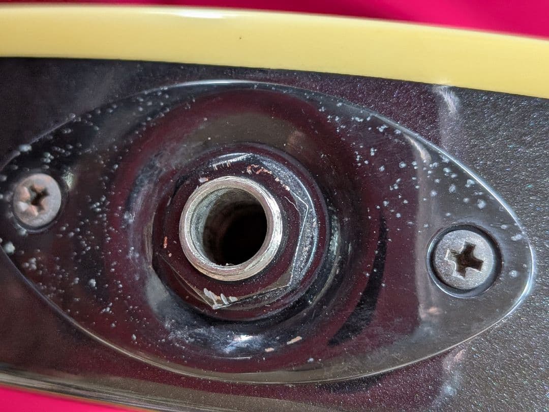 グラスルーツgma黒色レスポールスタイプギターケースアーム付き