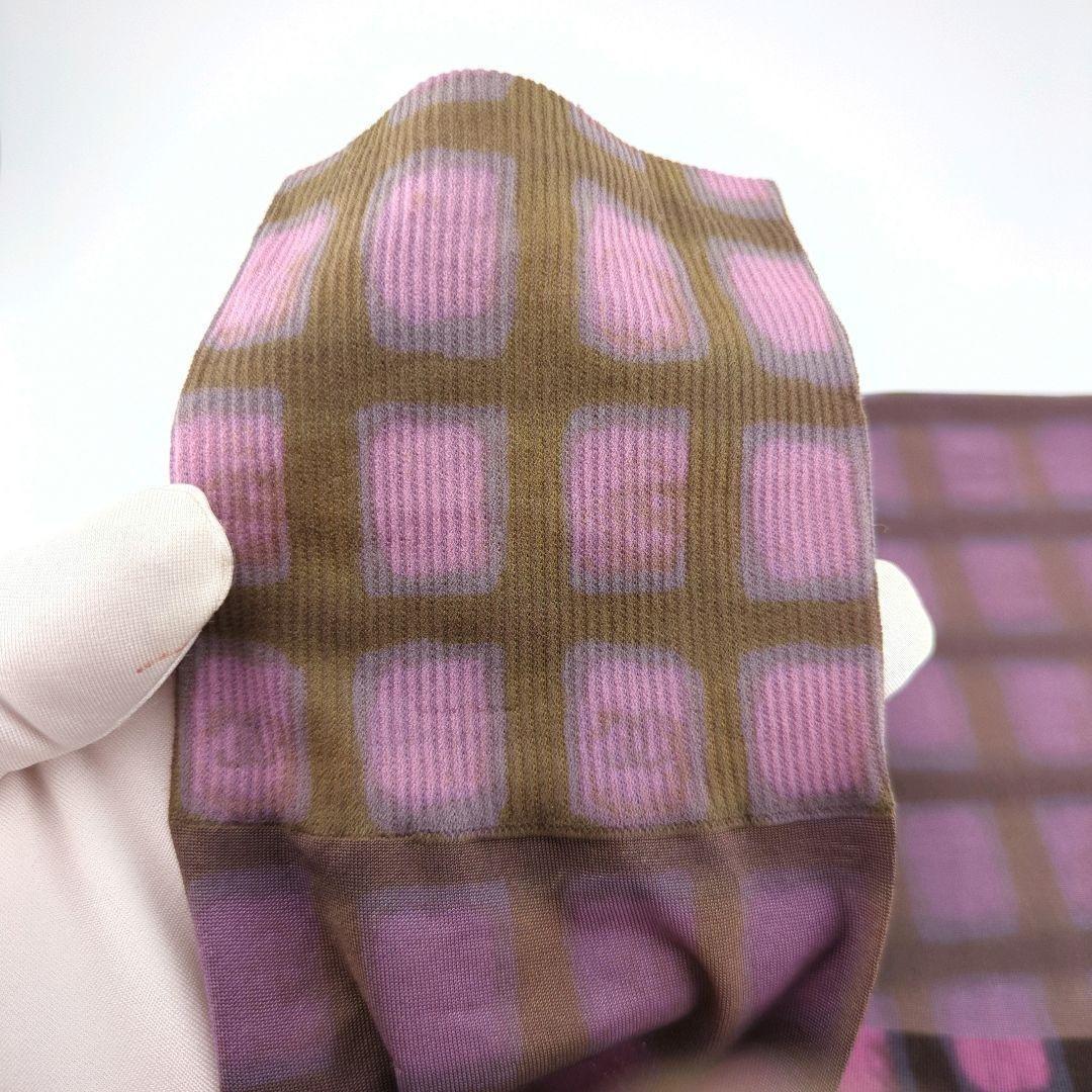 【未使用品】CHANEL シャネル チェック柄 ソックス パープル系