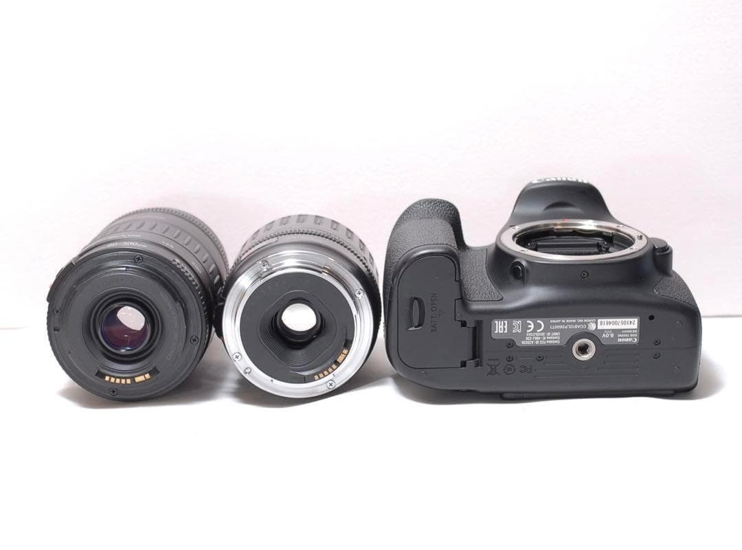 迫力の超望遠レンズ✨Canon EOS 70D✨ダブルレンズ✨バッテリー2個