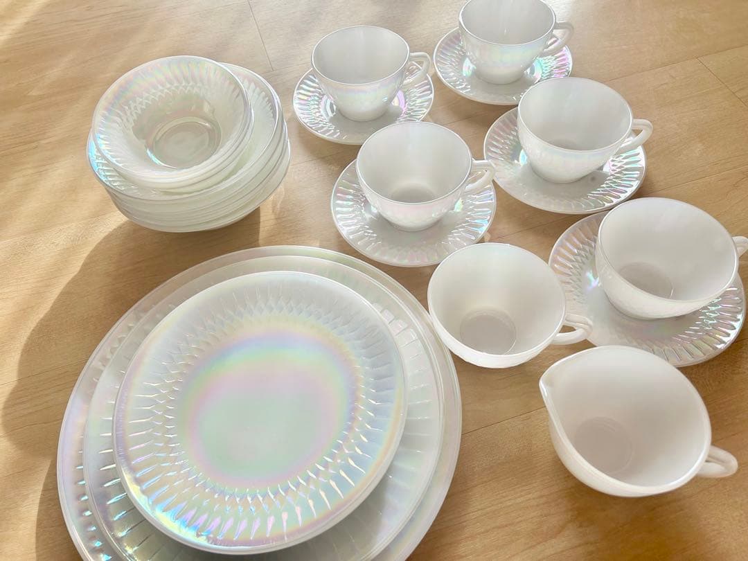 希少 ヴィンテージ 食器セット 27点 フェデラル オーロラ