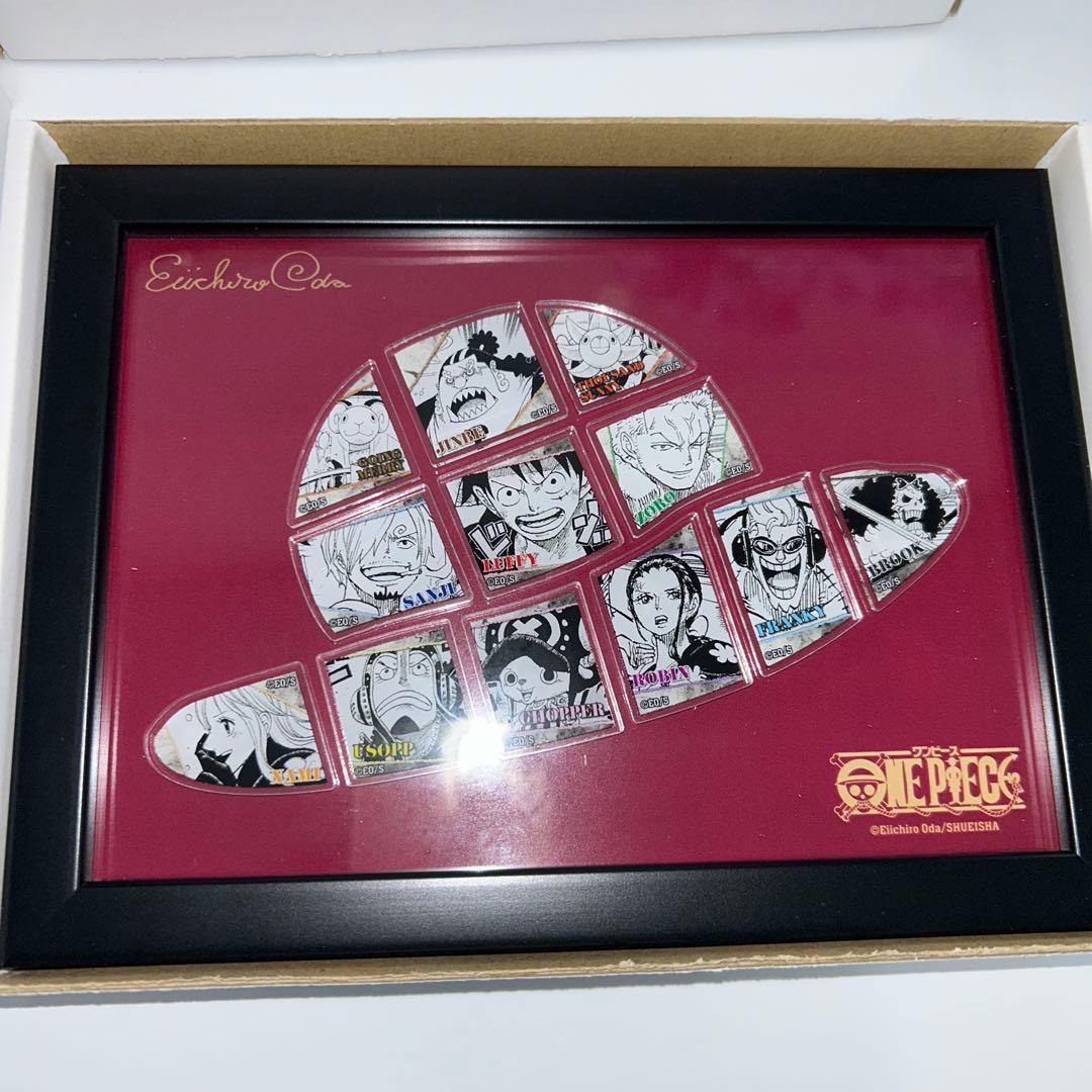 【新品】ONE PIECE 25周年記念 額装ピンズセット 麦わら帽子 8点
