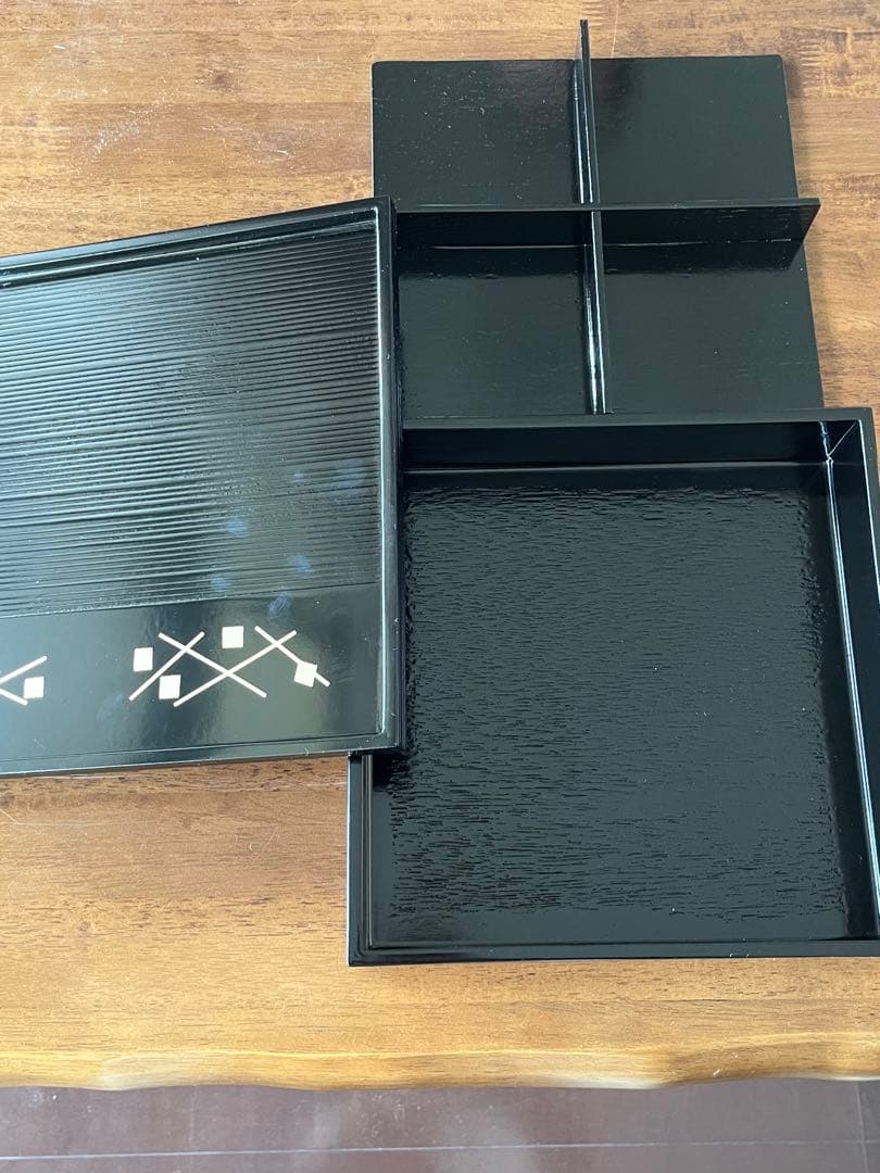 松花堂弁当　切箔松葉　新品　未使用　5客　箱入り