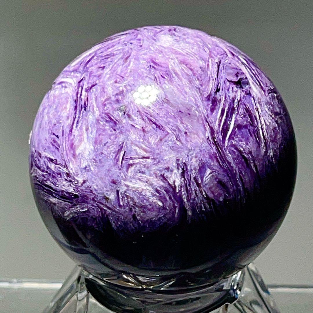 チャロアイト丸玉38.6ミリNO25-1643