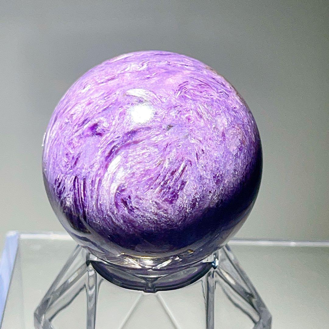 チャロアイト丸玉38.6ミリNO25-1643