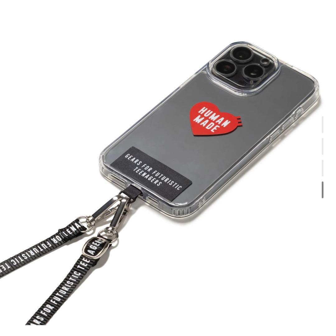 HUMAN MADE iPhone 15 ProMax ストラップ付き ケース