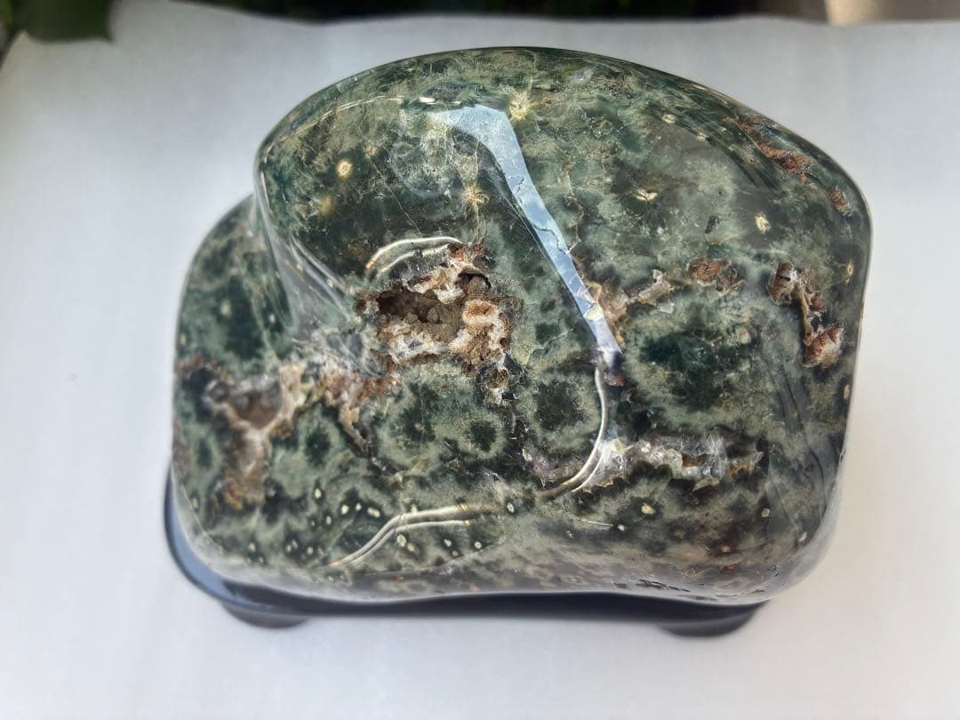 美石　天然石　専用台座付き