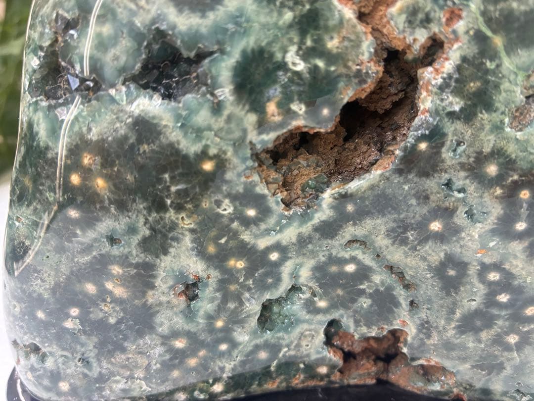 美石　天然石　専用台座付き