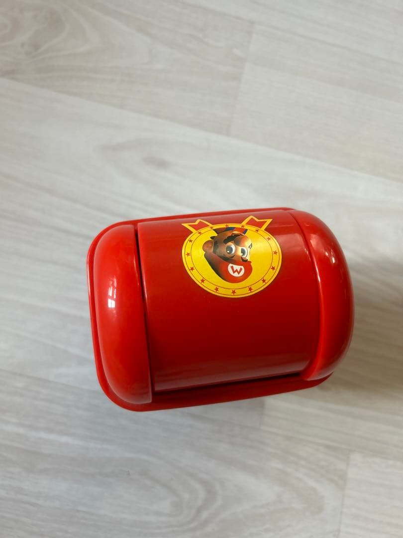 美品　スーパーマリオ　お菓子缶　ゴミ箱　赤
