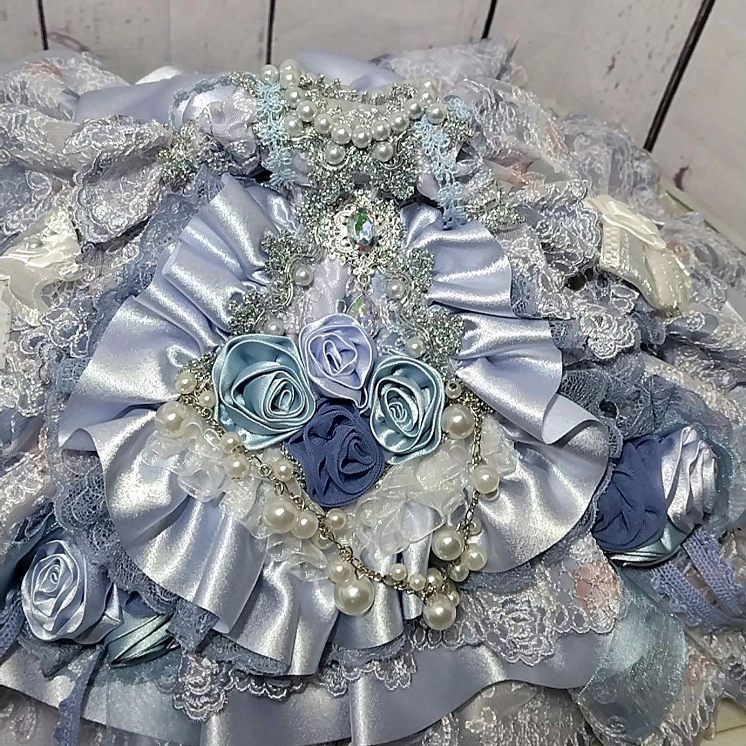 ハンドメイドのドレス。プーリップ等。　　ライトパープル