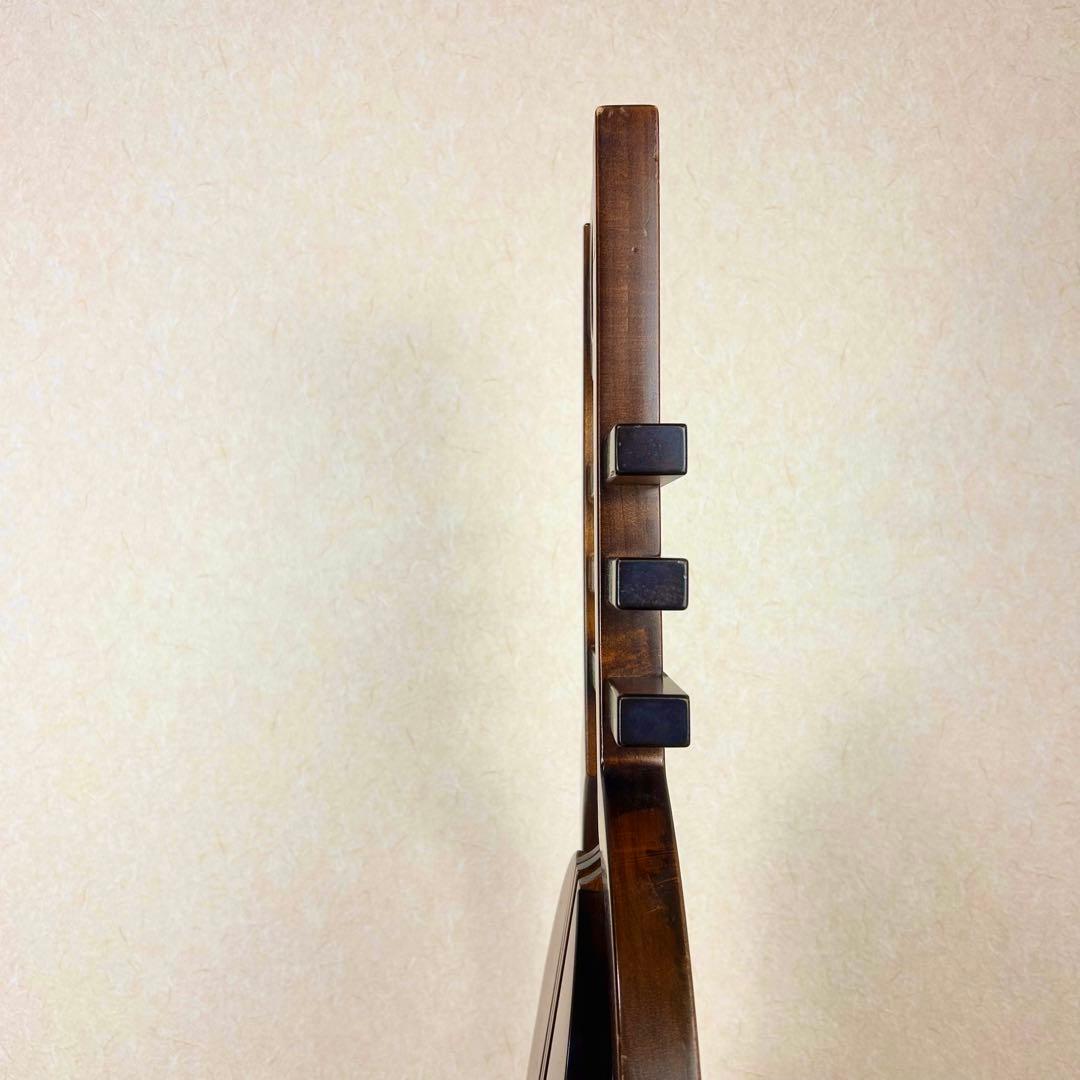 【希少】星野民藝 アームレスチェア 樺材 ダイニングハイバック 安楽椅子 その②