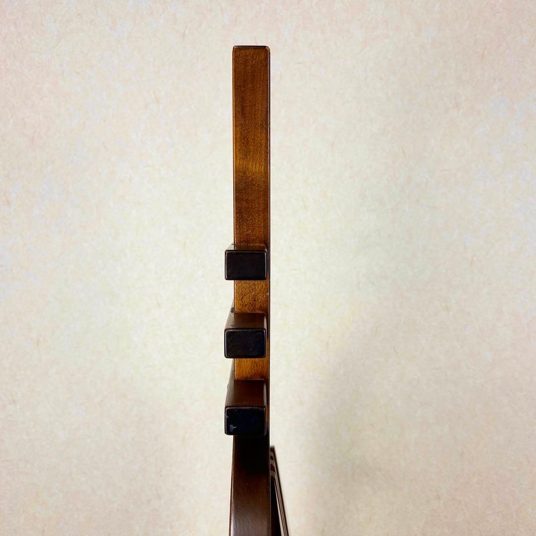 【希少】星野民藝 アームレスチェア 樺材 ダイニングハイバック 安楽椅子 その②