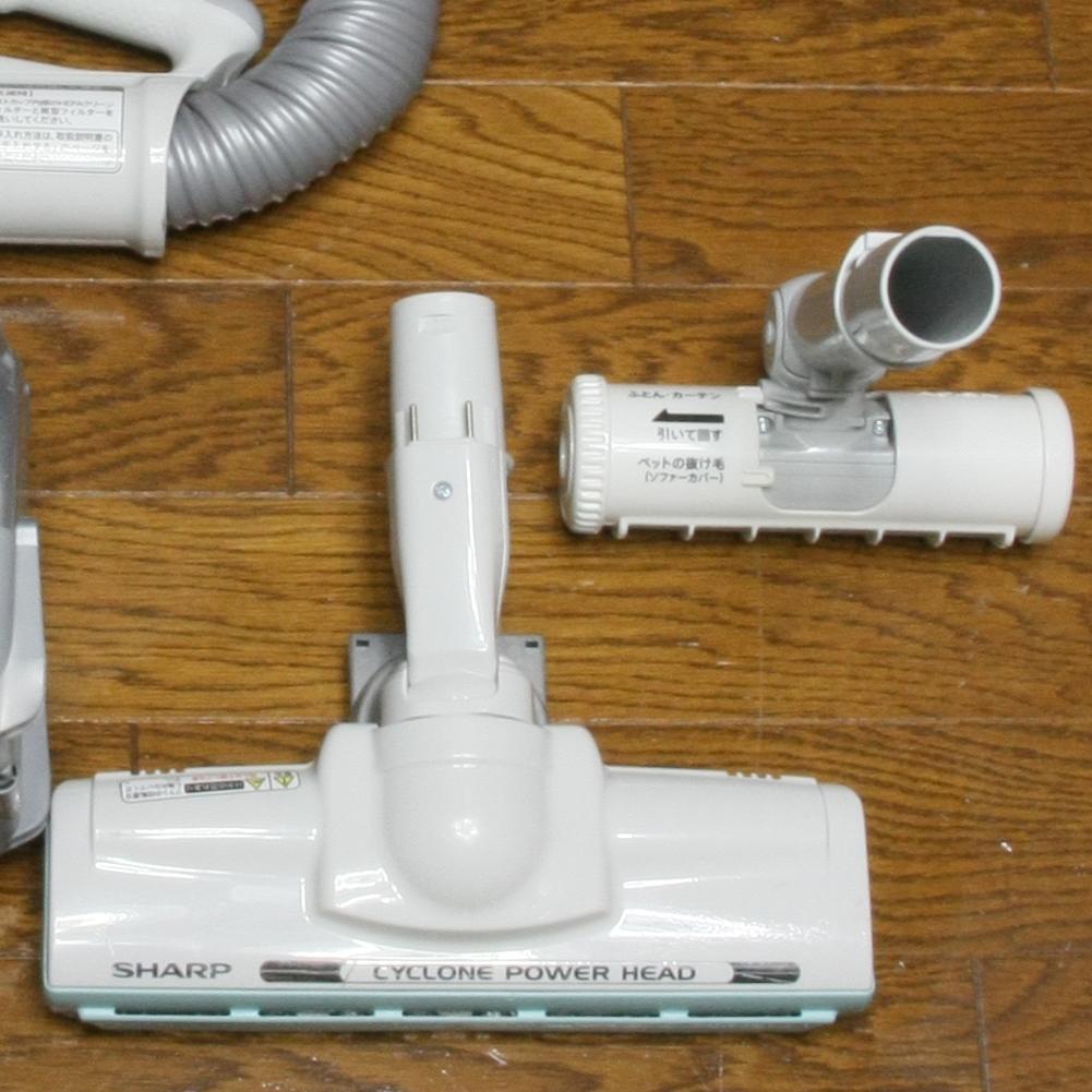 シャープ床移動型電気掃除機 EC-QX310-G サイクロン式【中古品】