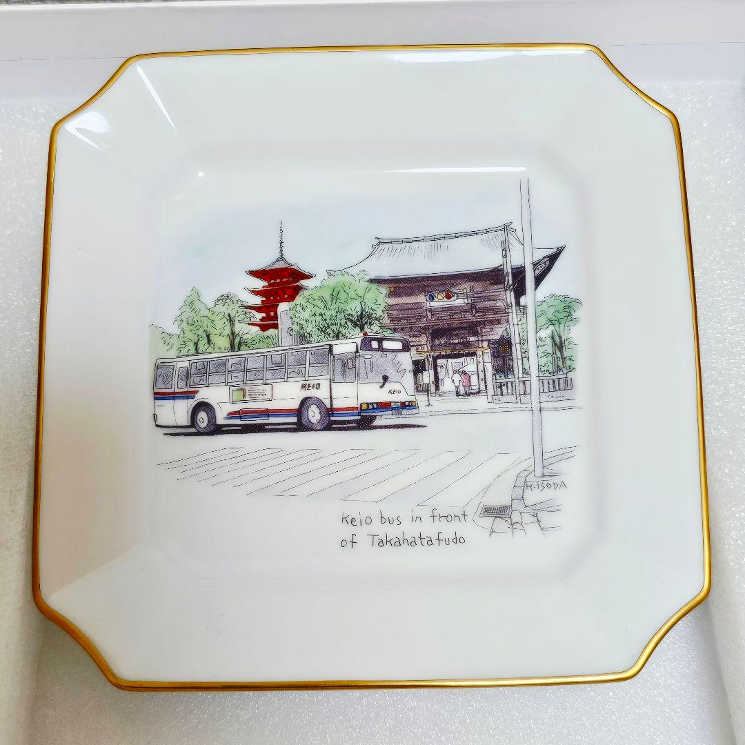 ノリタケ 京王電鉄 50周年記念 角皿 6枚セット 鉄道ファン noritake