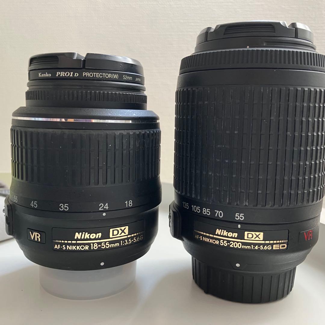 Nikon D3200 デジタル一眼レフカメラ レンズ2本 バッテリー他 セット