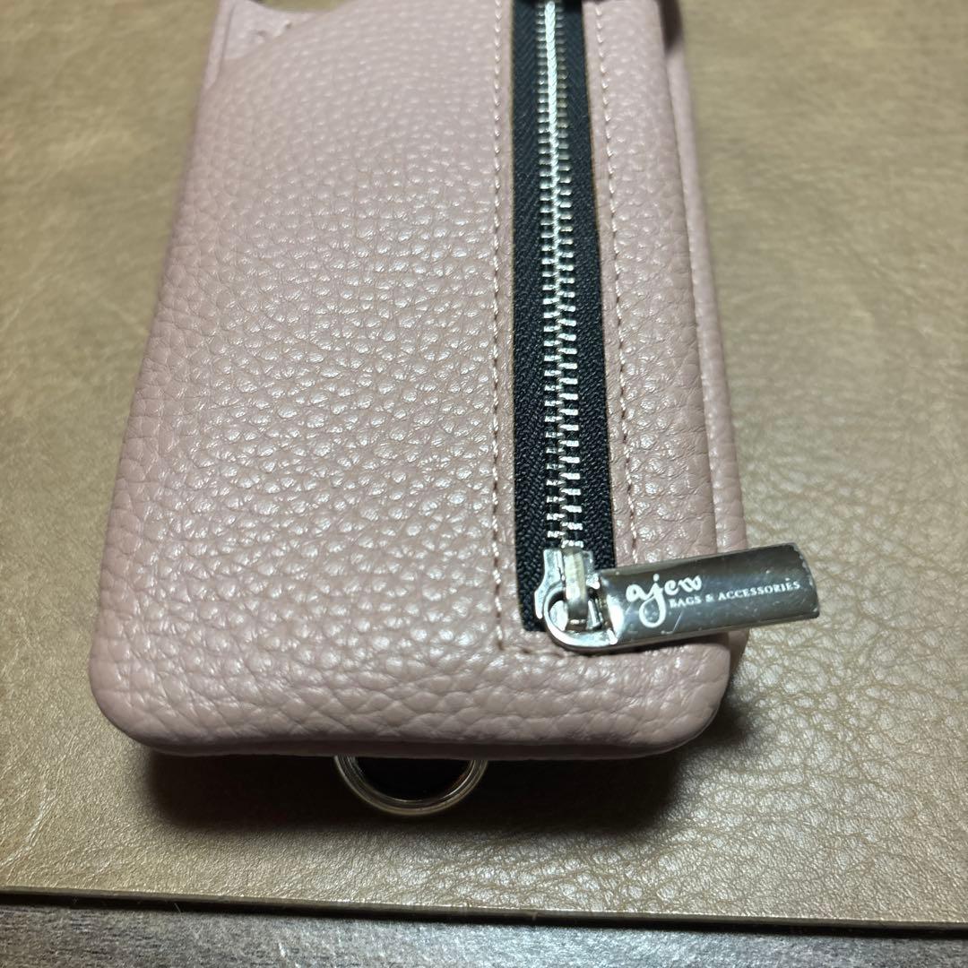 ajew エジュー iPhone14 ProMax用ケース ピンクベージュ