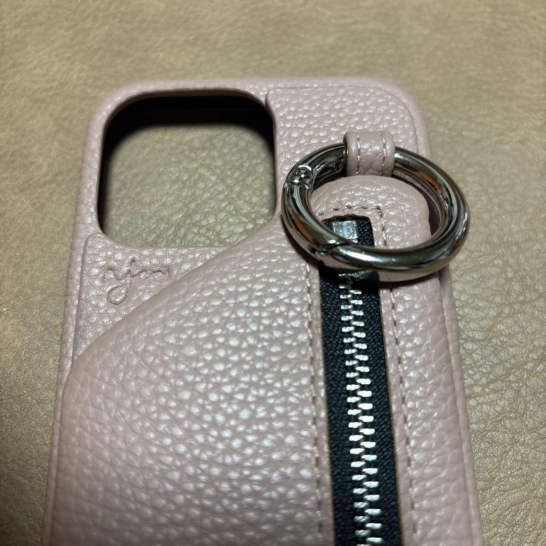 ajew エジュー iPhone14 ProMax用ケース ピンクベージュ