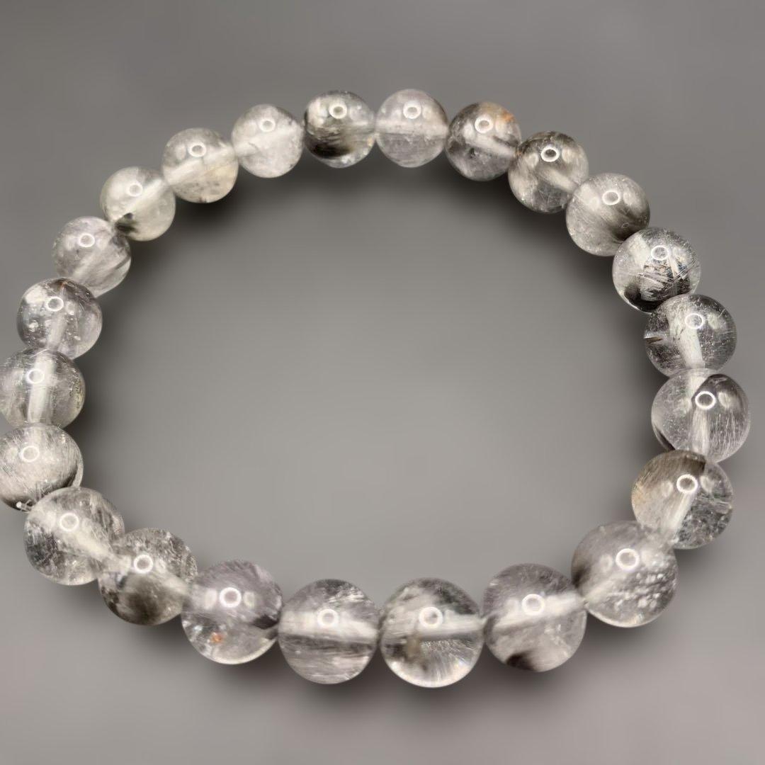 プラチナルチルブレスレット　8ミリ　センター10ミリ 内径17