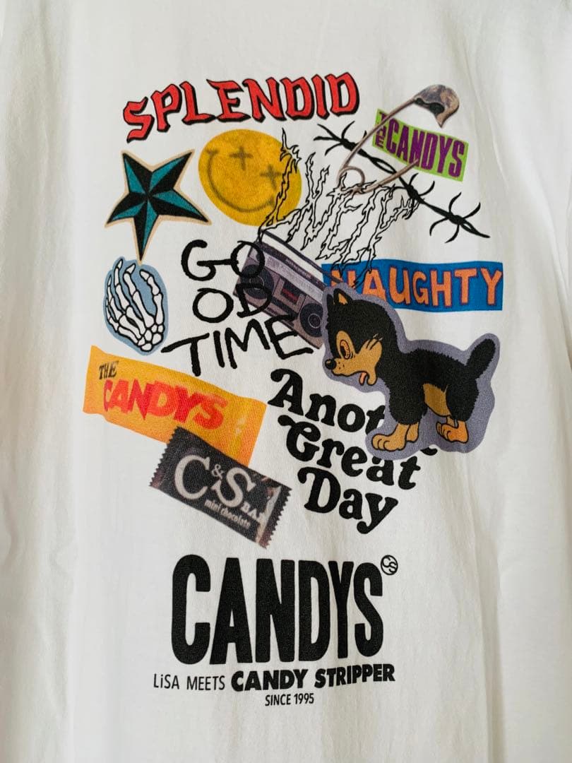 未使用　LiSA×Candy Stripper Tシャツ　ホワイト