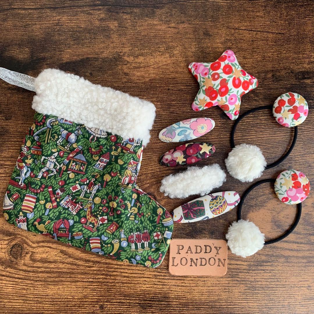 【311】リバティプリント　ハンドメイド　パッチンピン　ヘアピン　2個セット