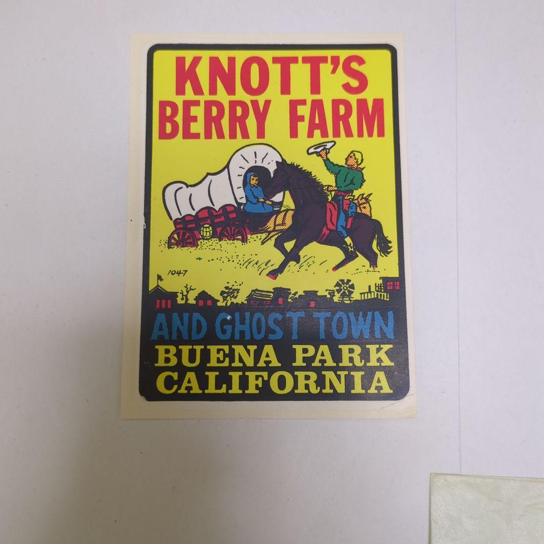 1960年代のカリフォルニア、ナッツベリーファームなどのヴィンテージステッカー