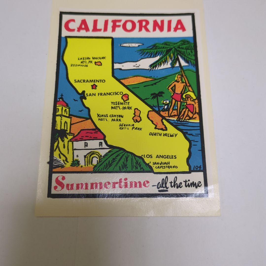 1960年代のカリフォルニア、ナッツベリーファームなどのヴィンテージステッカー