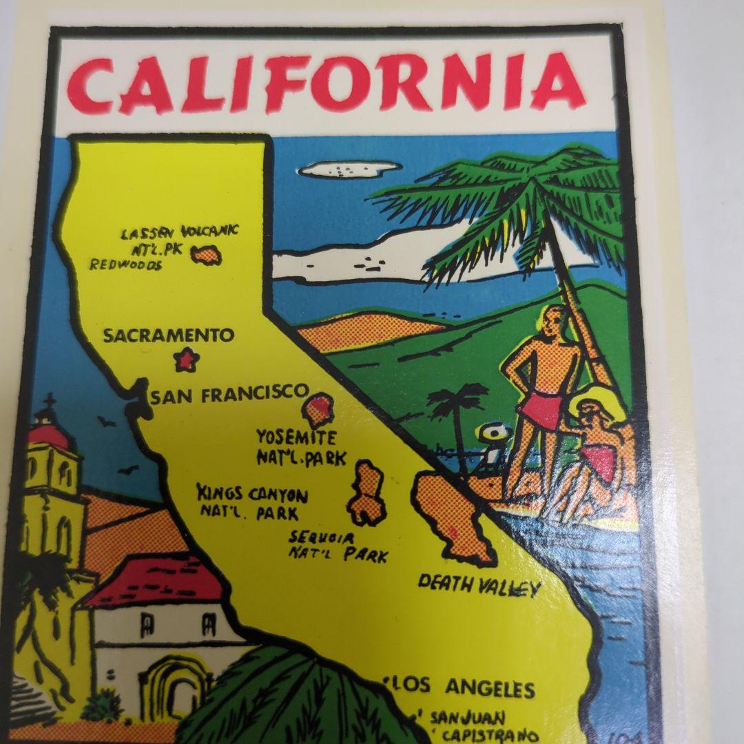 1960年代のカリフォルニア、ナッツベリーファームなどのヴィンテージステッカー