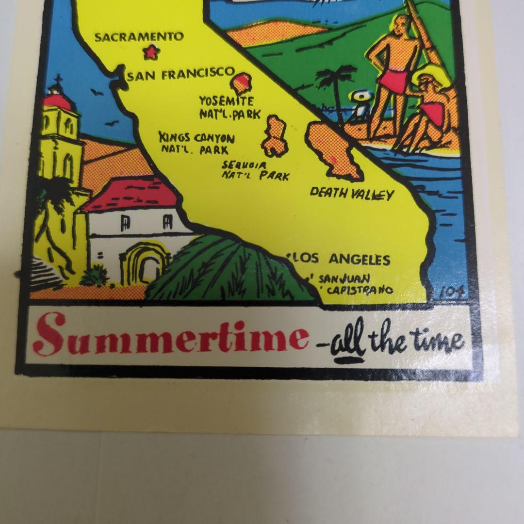 1960年代のカリフォルニア、ナッツベリーファームなどのヴィンテージステッカー