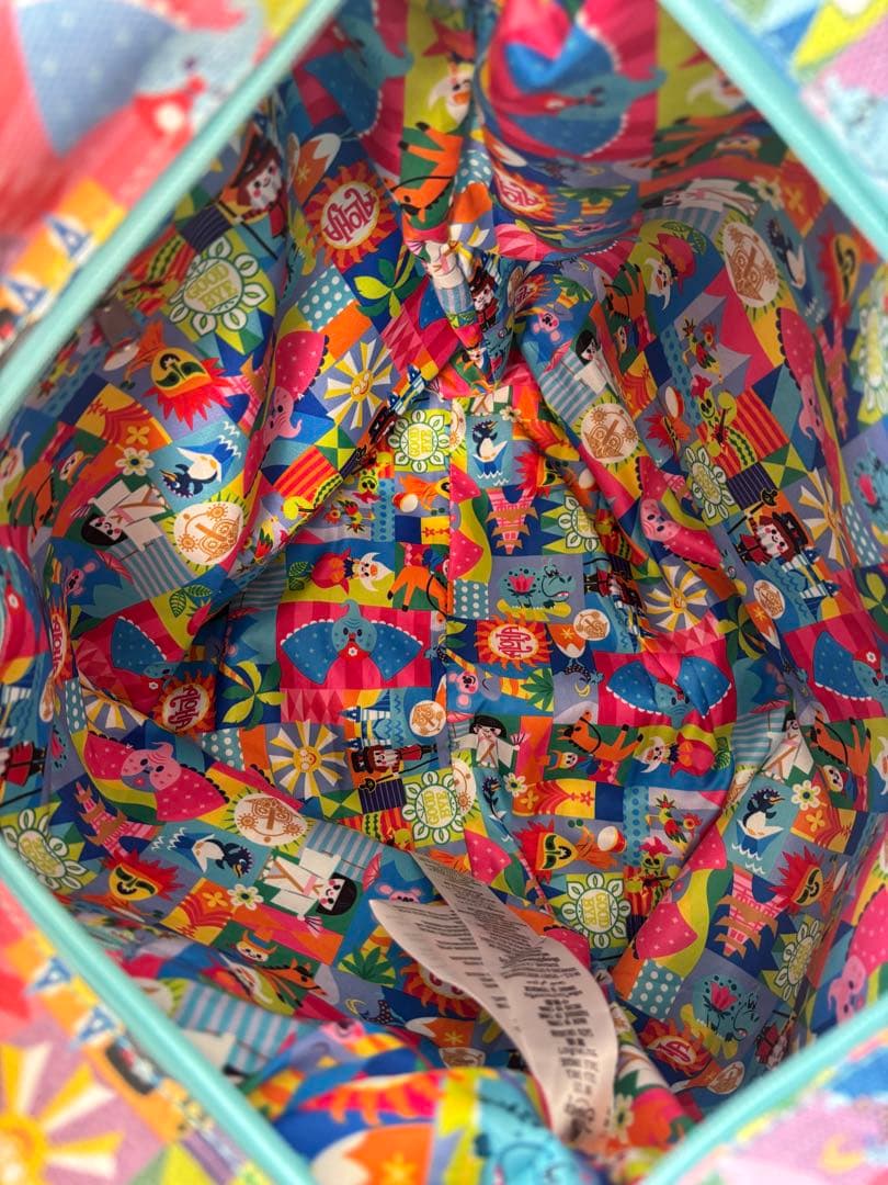 ☆レア　ディズニー　スモールワールド　トートバッグ　アメリカ　バック☆スモワ