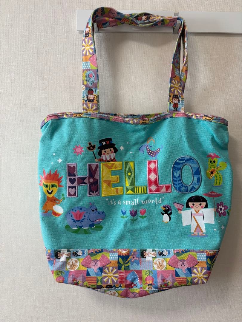 ☆レア　ディズニー　スモールワールド　トートバッグ　アメリカ　バック☆スモワ