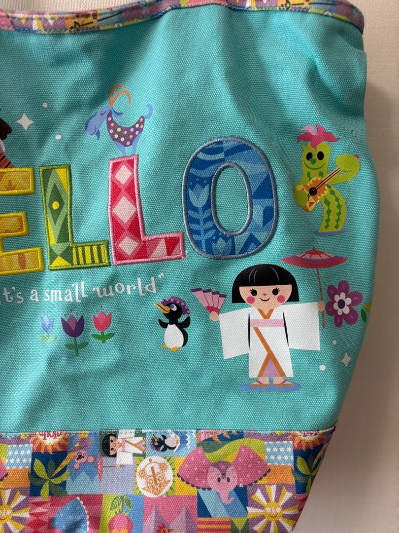 ☆レア　ディズニー　スモールワールド　トートバッグ　アメリカ　バック☆スモワ
