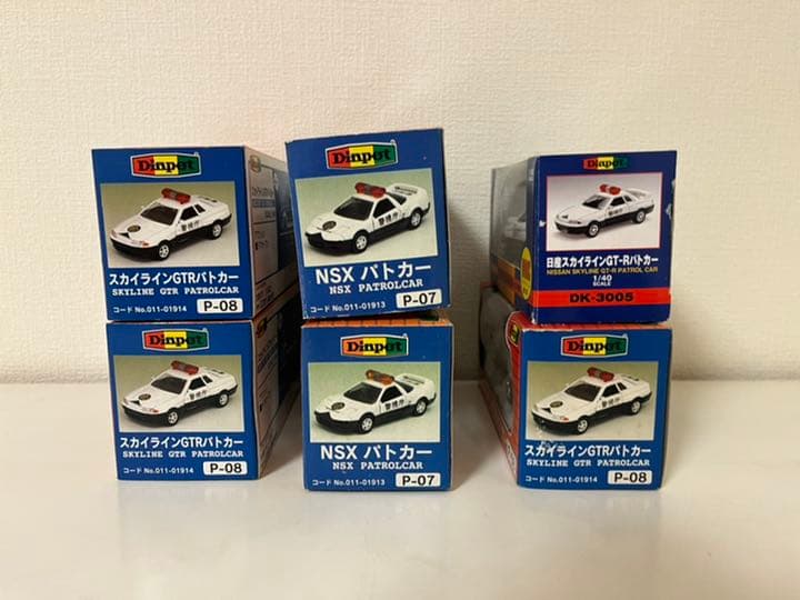 ダイヤペット　パトカー　ミニカー 6台セット