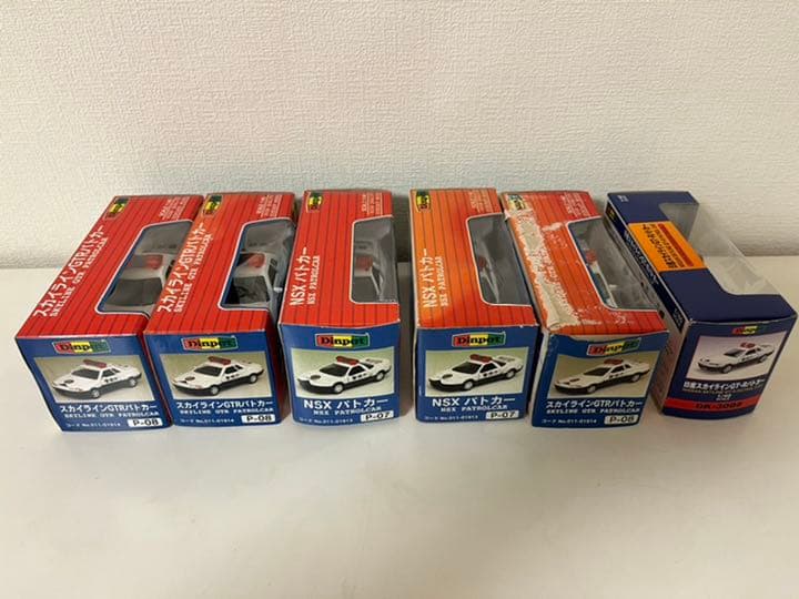 ダイヤペット　パトカー　ミニカー 6台セット