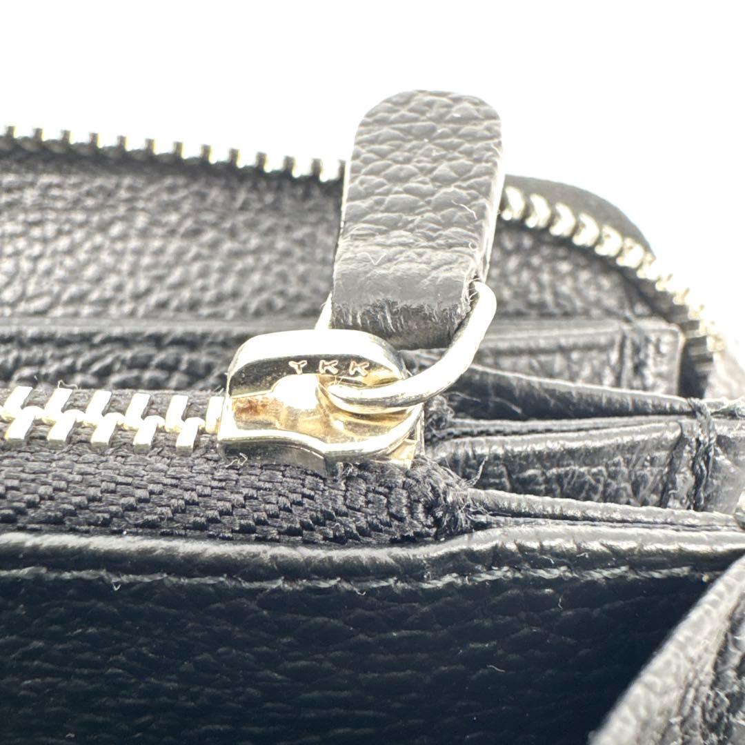 【新品】スティングレイ エイ革 ラウンドジップ長財布 ブラック①【海の宝石】
