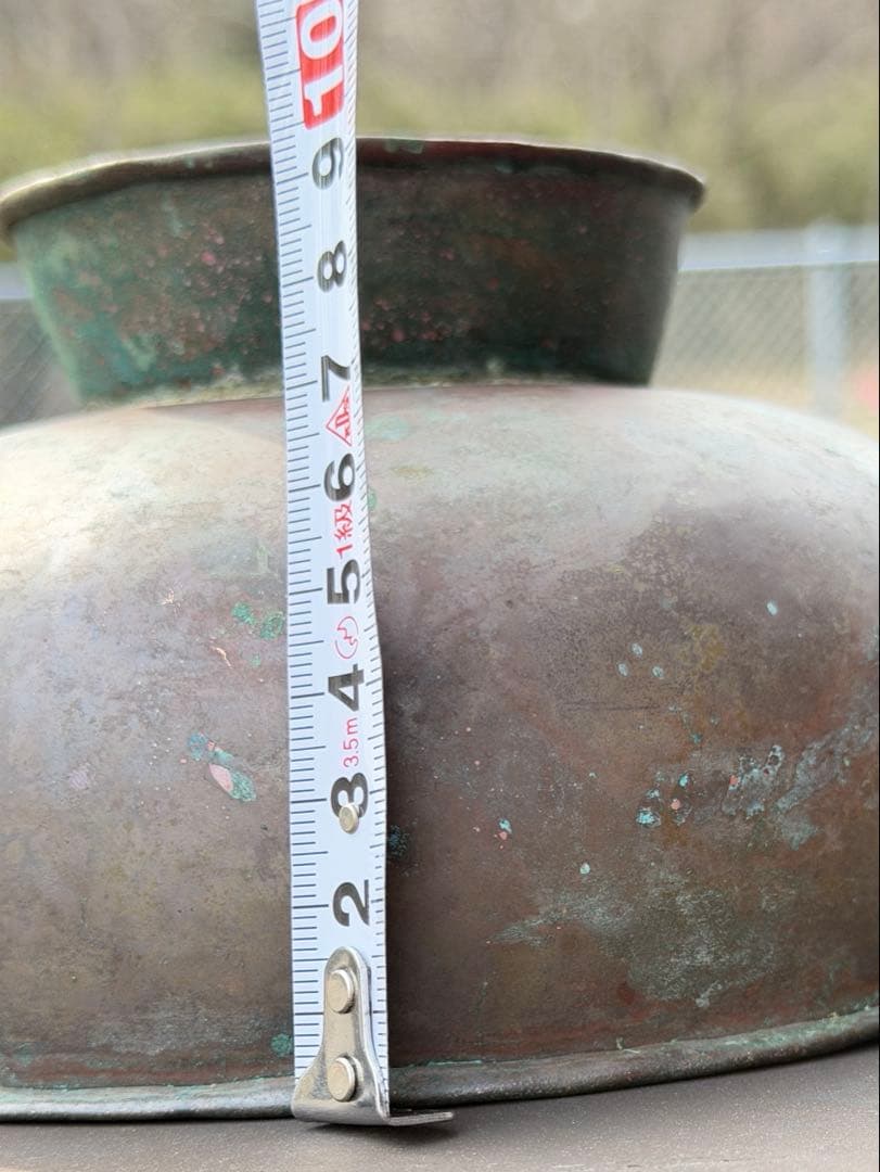 耳盥(ミミタライ)銅製タライ古道具アンティーク盆