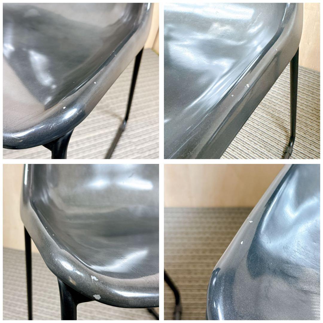 【廃盤】 【希少】 ノットアンティークス ログチェア 座面アルミニウム 二脚