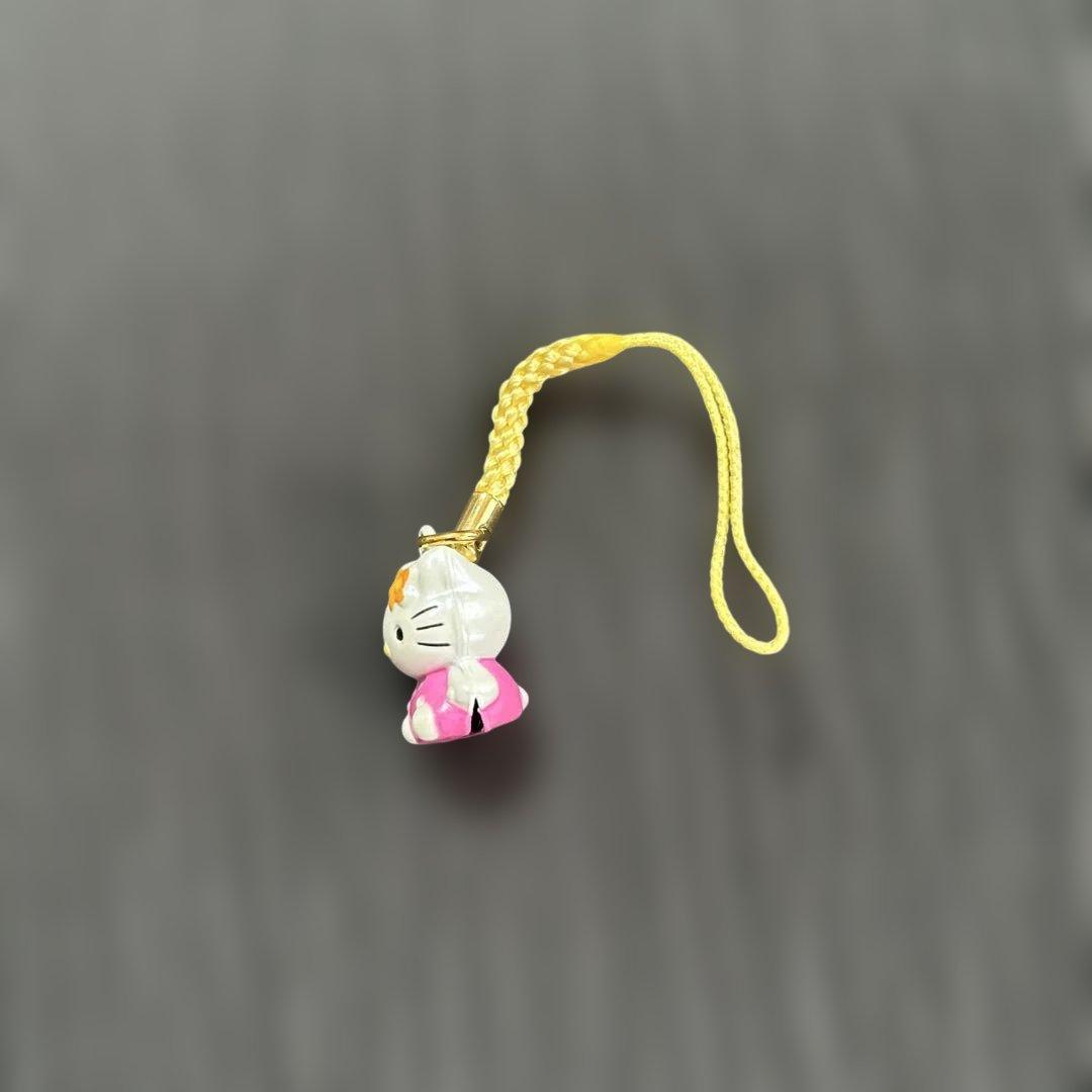 九　ストラップ　⑤　HelloKitty　キティー　馬　チャイナ服　かわいい