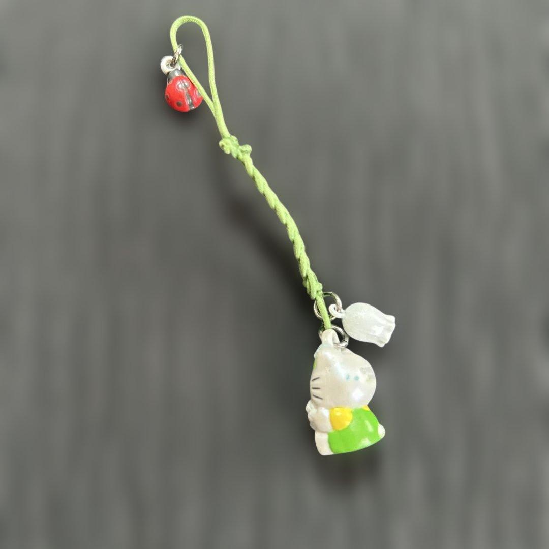 九　ストラップ　⑤　HelloKitty　キティー　馬　チャイナ服　かわいい