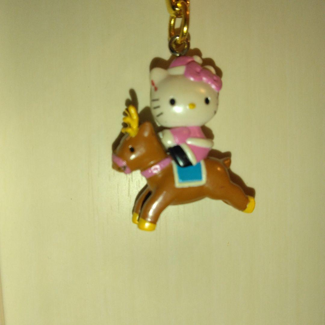 九　ストラップ　⑤　HelloKitty　キティー　馬　チャイナ服　かわいい