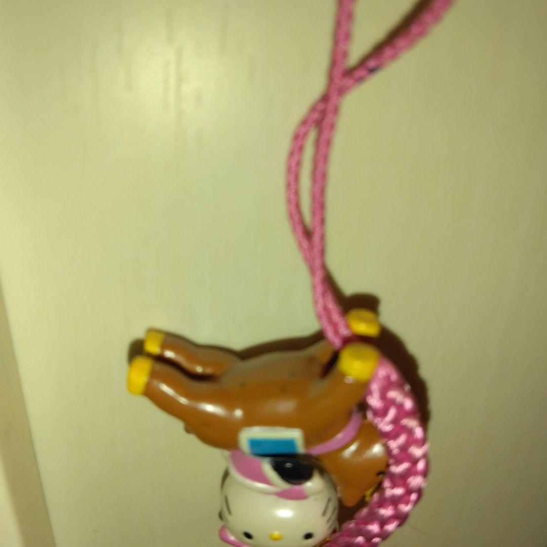 九　ストラップ　⑤　HelloKitty　キティー　馬　チャイナ服　かわいい