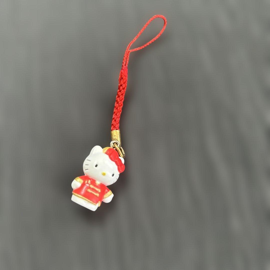 九　ストラップ　⑤　HelloKitty　キティー　馬　チャイナ服　かわいい